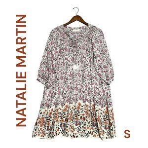 Natalie Martin Floral Maxi Dress - Pink and Orange